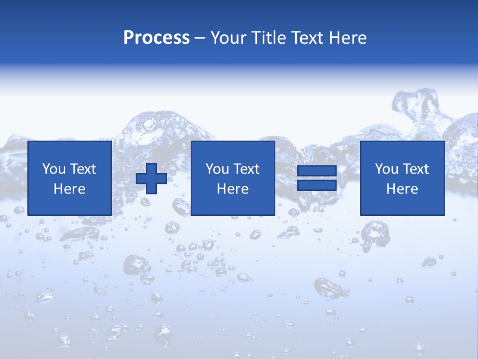 Crisp Clear Water Photographed High Speed. PowerPoint Template