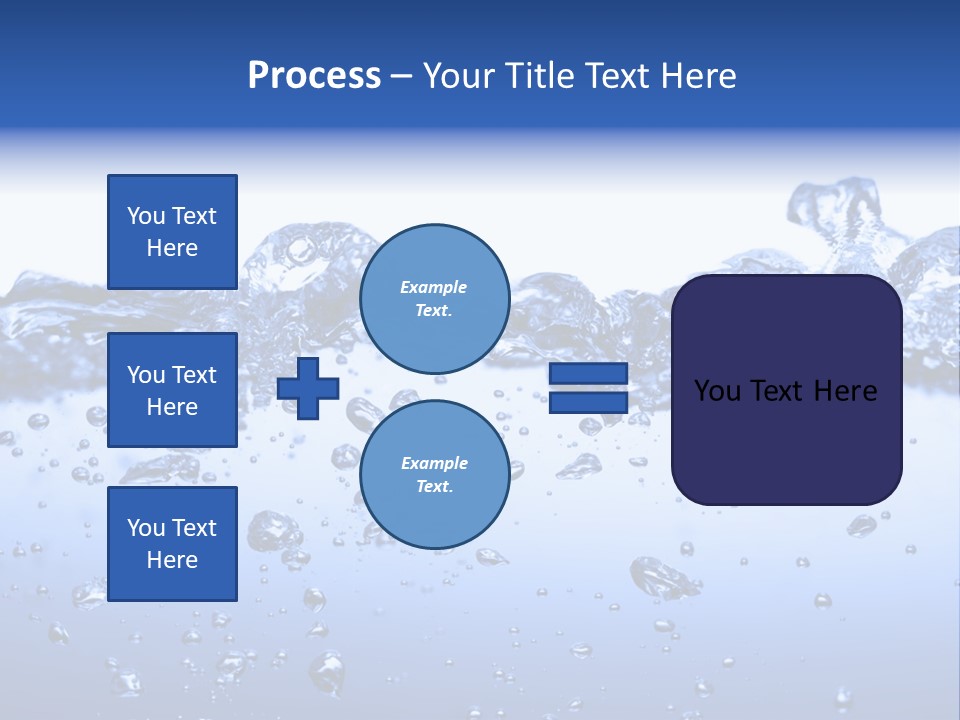 Crisp Clear Water Photographed High Speed. PowerPoint Template