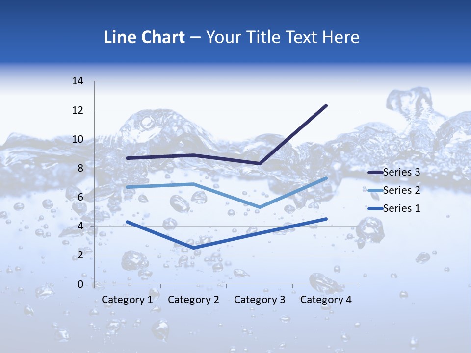 Crisp Clear Water Photographed High Speed. PowerPoint Template