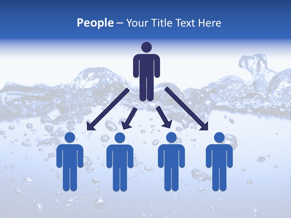 Crisp Clear Water Photographed High Speed. PowerPoint Template