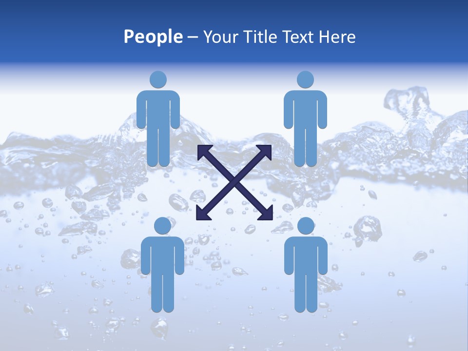 Crisp Clear Water Photographed High Speed. PowerPoint Template