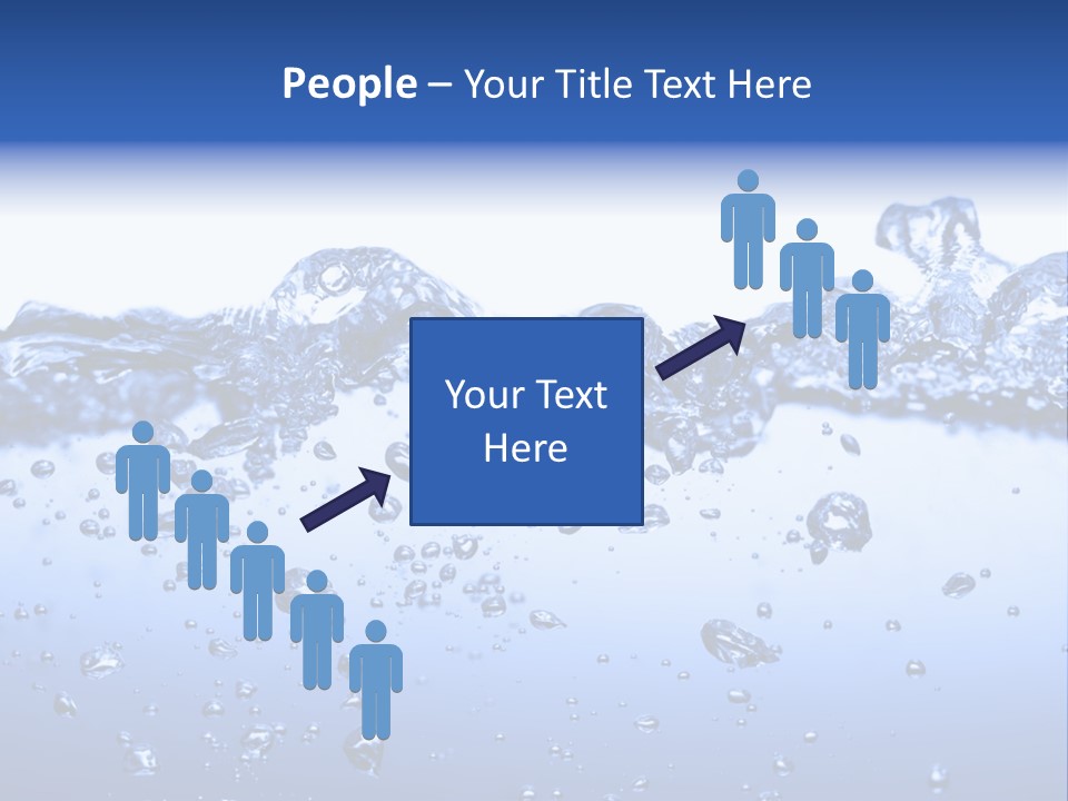 Crisp Clear Water Photographed High Speed. PowerPoint Template