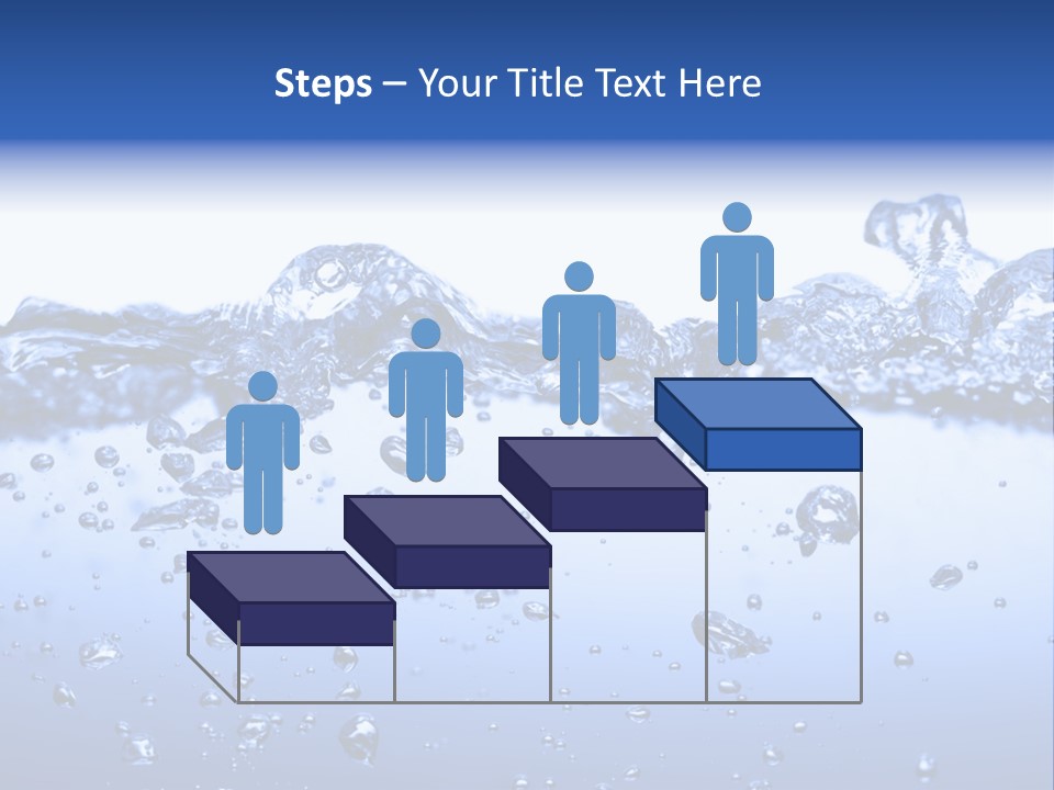 Crisp Clear Water Photographed High Speed. PowerPoint Template