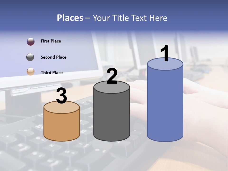 High-Speed Train With Motion Blur PowerPoint Template