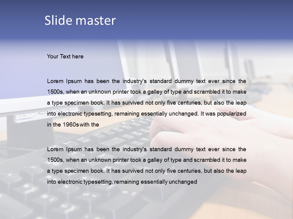 High-Speed Train With Motion Blur PowerPoint Template