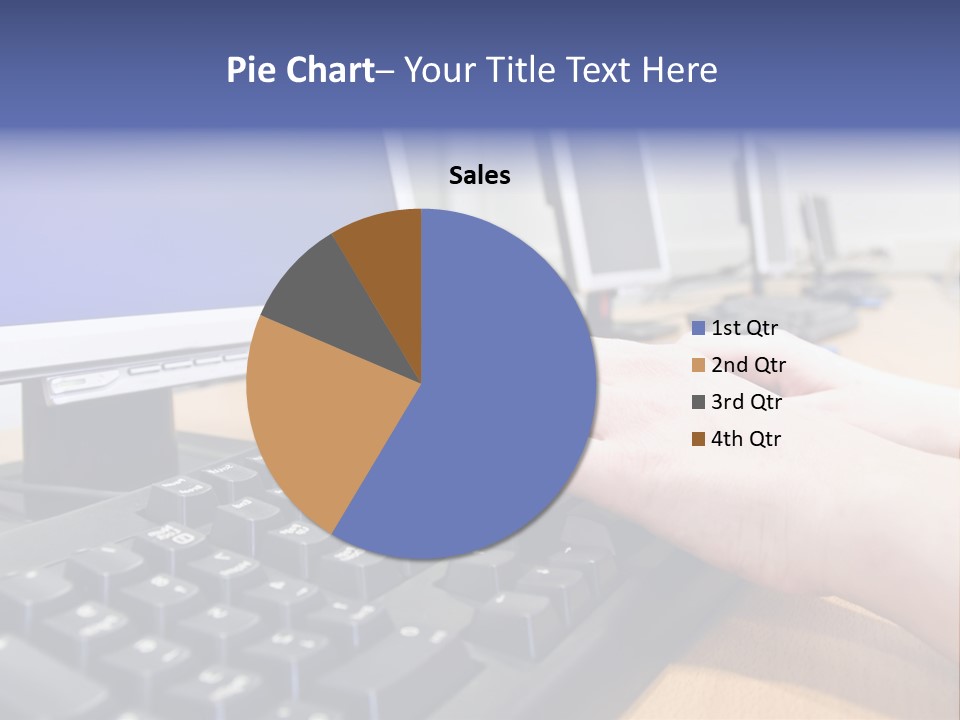 High-Speed Train With Motion Blur PowerPoint Template