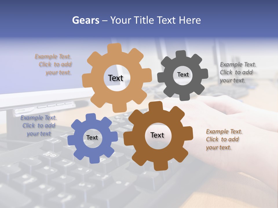 High-Speed Train With Motion Blur PowerPoint Template