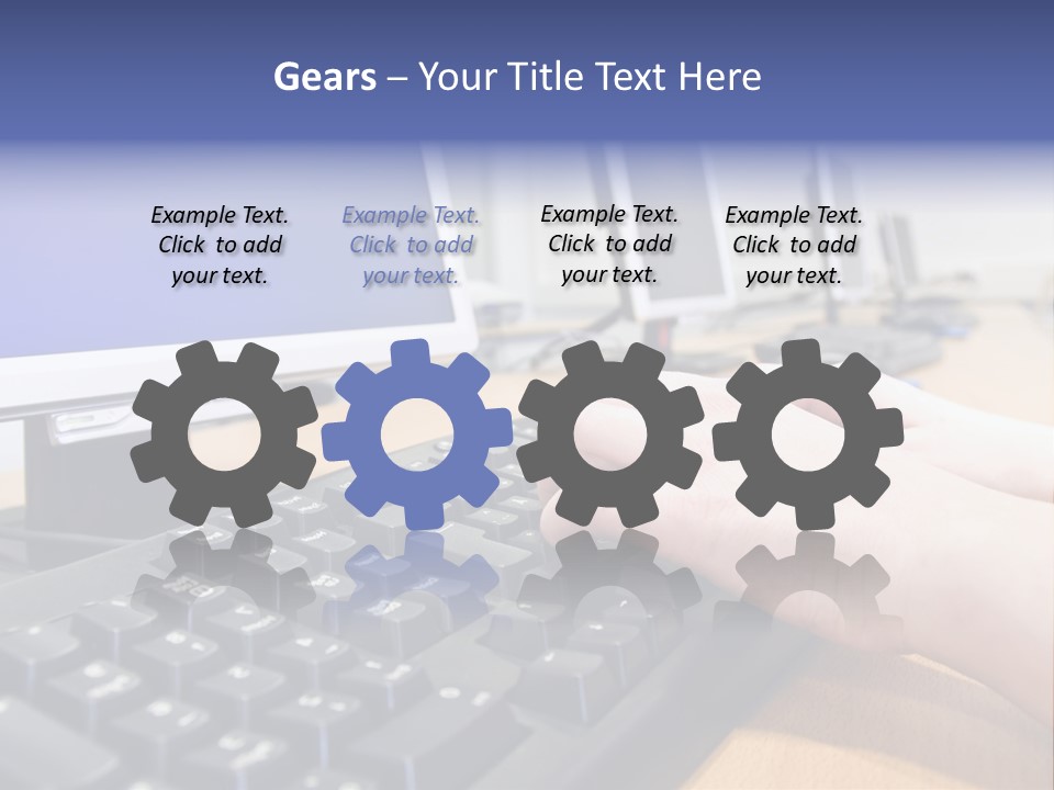 High-Speed Train With Motion Blur PowerPoint Template