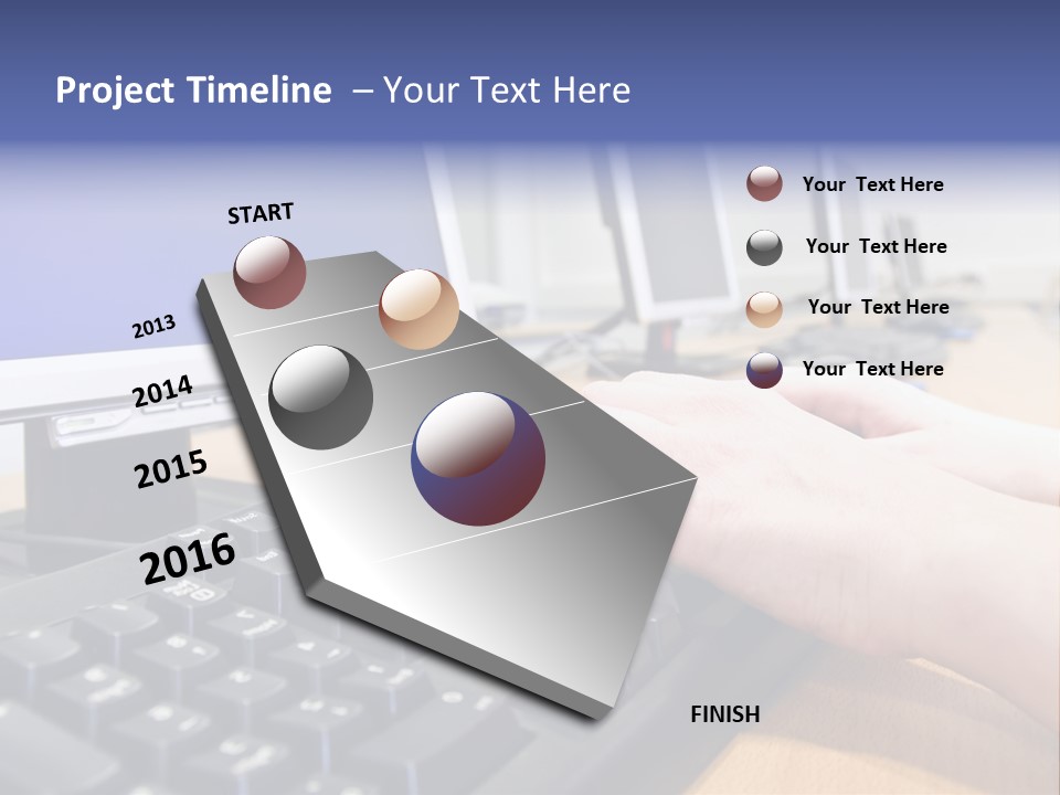 High-Speed Train With Motion Blur PowerPoint Template