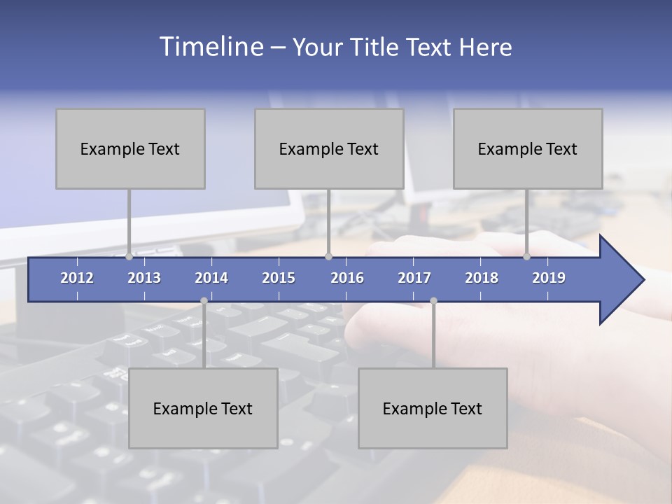 High-Speed Train With Motion Blur PowerPoint Template