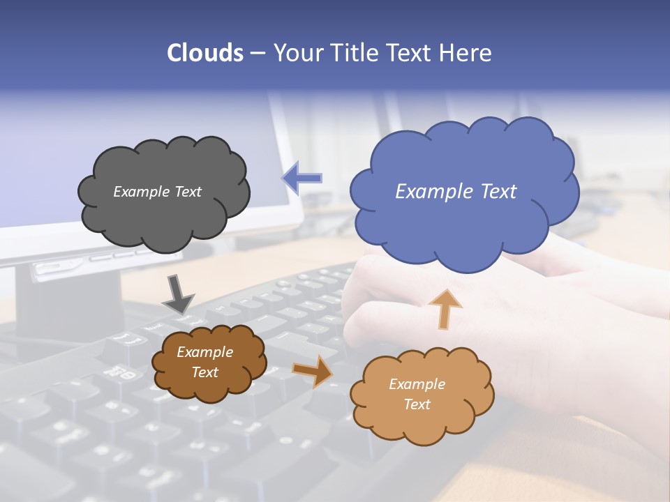 High-Speed Train With Motion Blur PowerPoint Template