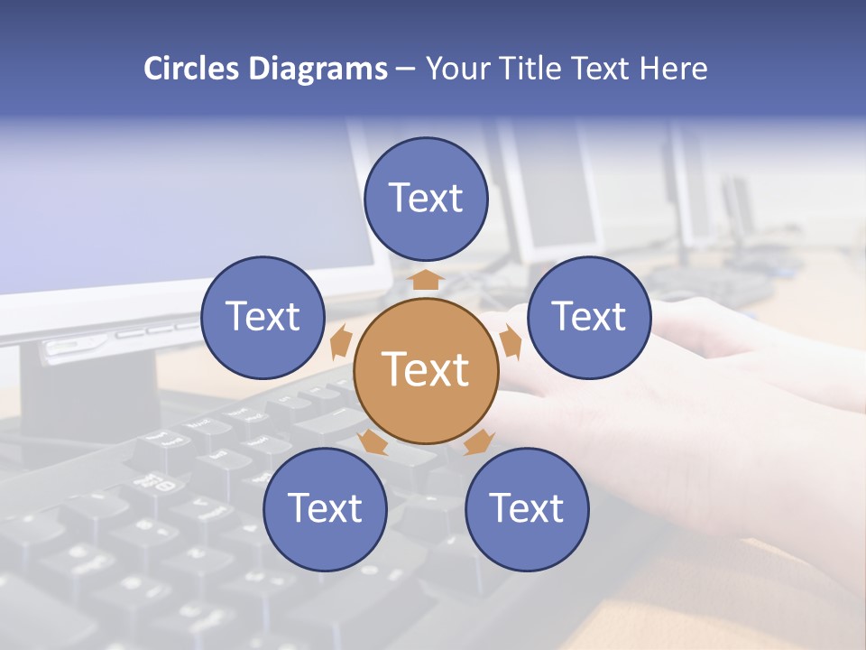 High-Speed Train With Motion Blur PowerPoint Template