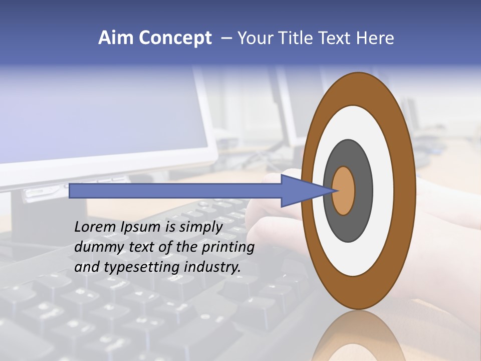 High-Speed Train With Motion Blur PowerPoint Template