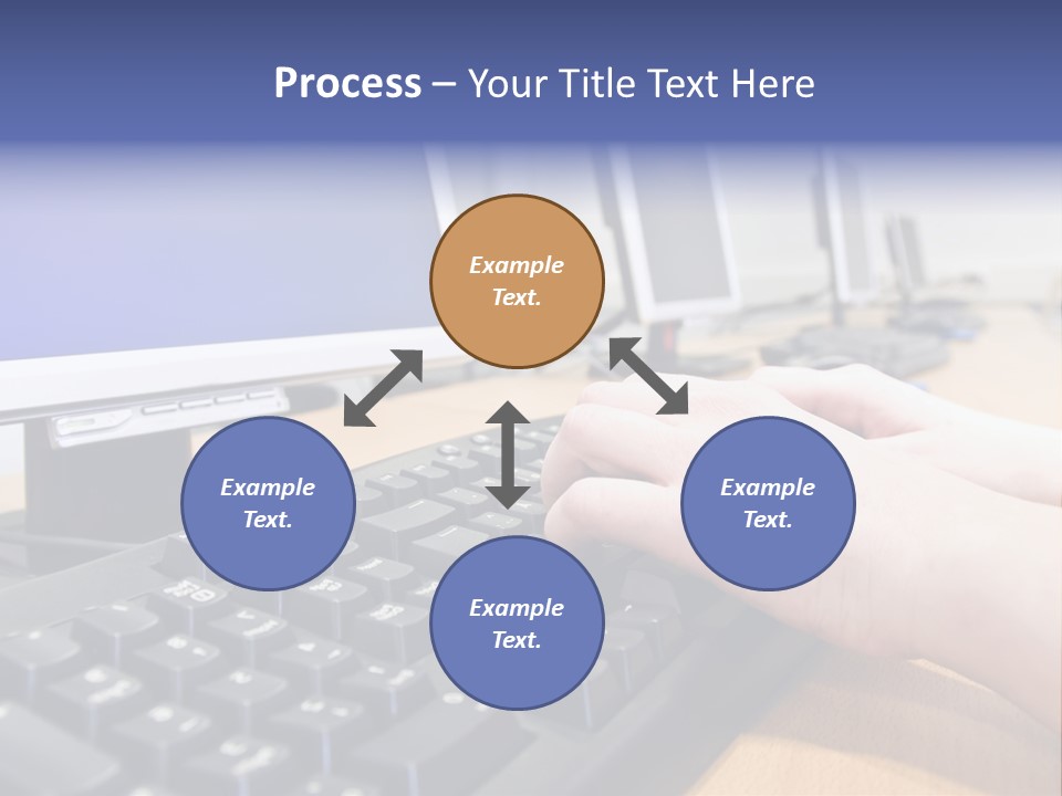 High-Speed Train With Motion Blur PowerPoint Template