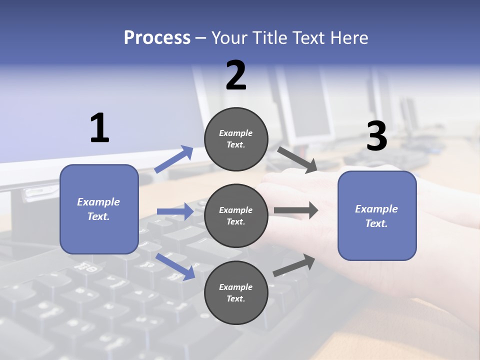 High-Speed Train With Motion Blur PowerPoint Template