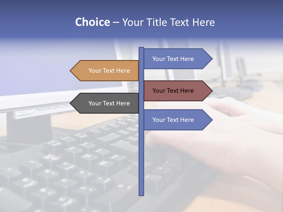 High-Speed Train With Motion Blur PowerPoint Template