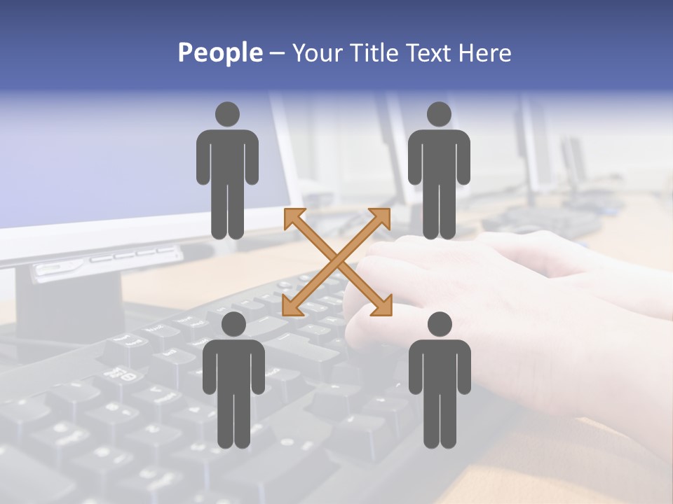 High-Speed Train With Motion Blur PowerPoint Template