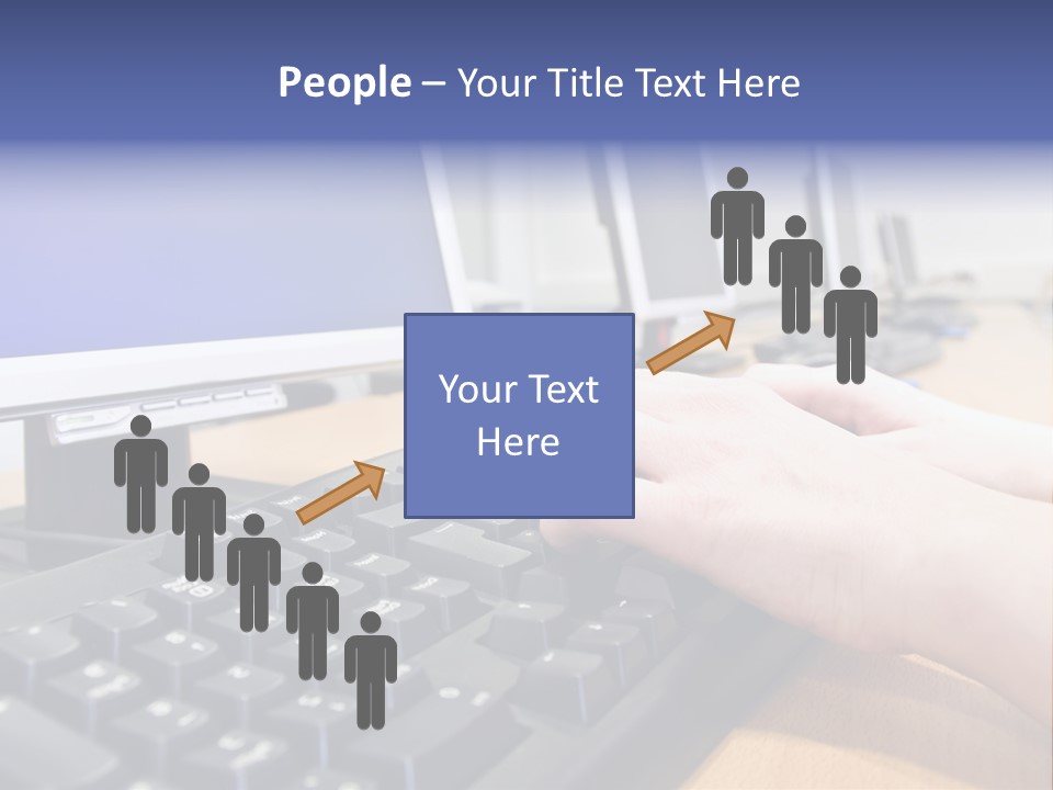 High-Speed Train With Motion Blur PowerPoint Template