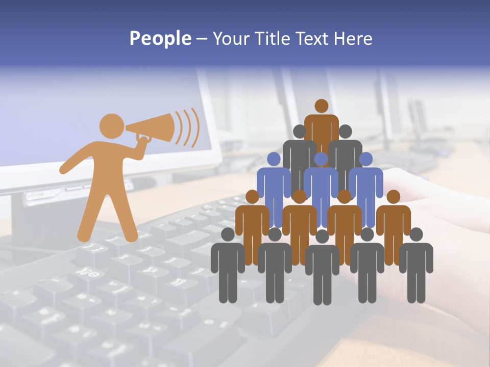 High-Speed Train With Motion Blur PowerPoint Template