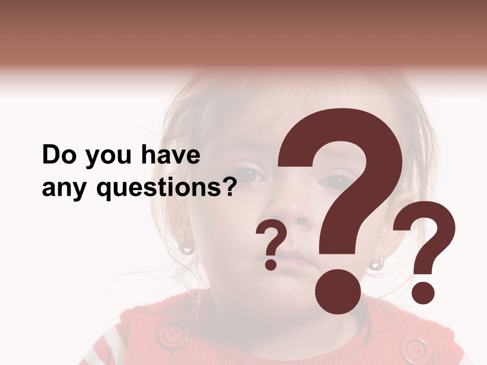 Little Girl With A Severe Flu And Red Eyes - Isolated PowerPoint Template