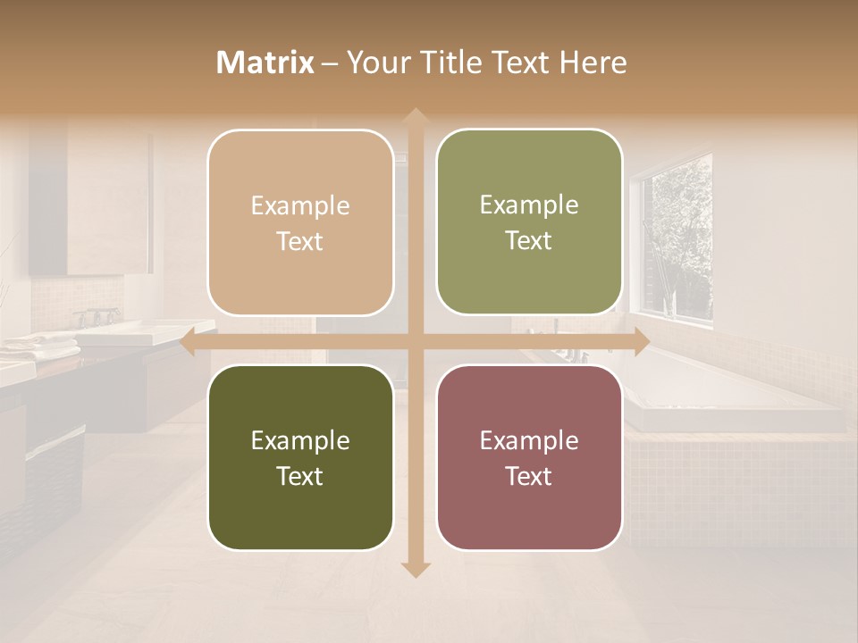 Master Bath In Luxury Home PowerPoint Template