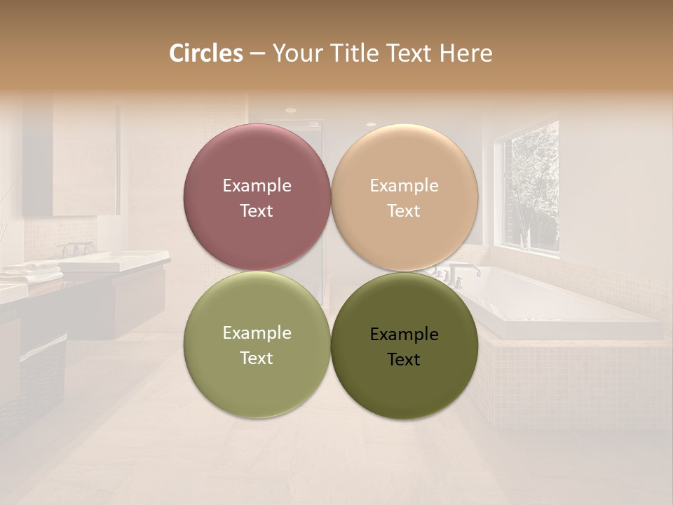 Master Bath In Luxury Home PowerPoint Template