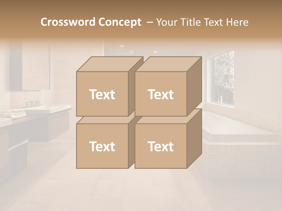 Master Bath In Luxury Home PowerPoint Template