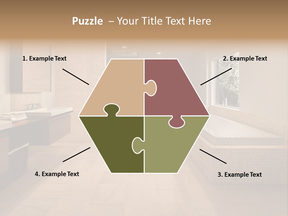 Master Bath In Luxury Home PowerPoint Template