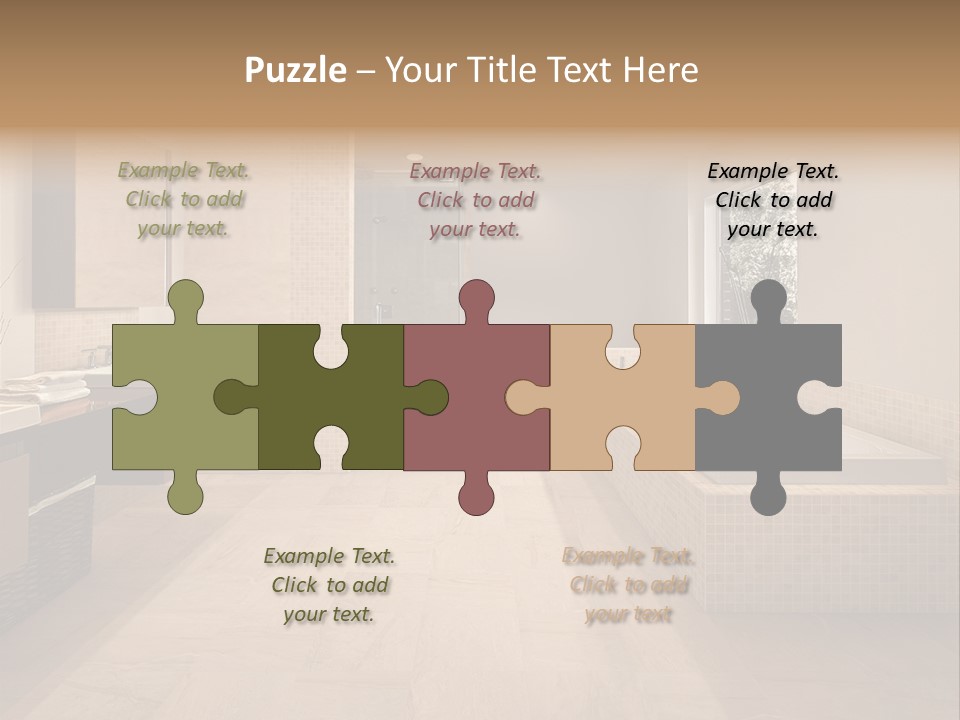 Master Bath In Luxury Home PowerPoint Template