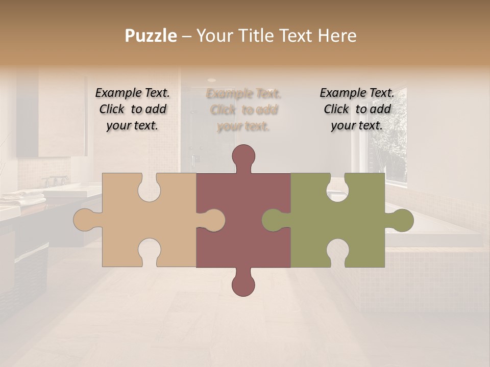 Master Bath In Luxury Home PowerPoint Template