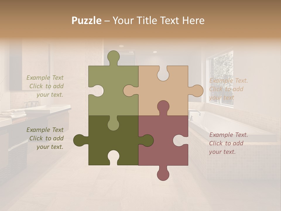 Master Bath In Luxury Home PowerPoint Template