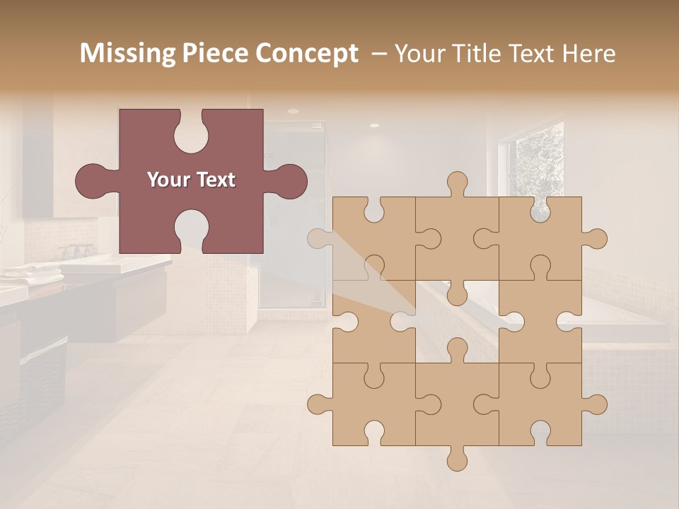 Master Bath In Luxury Home PowerPoint Template