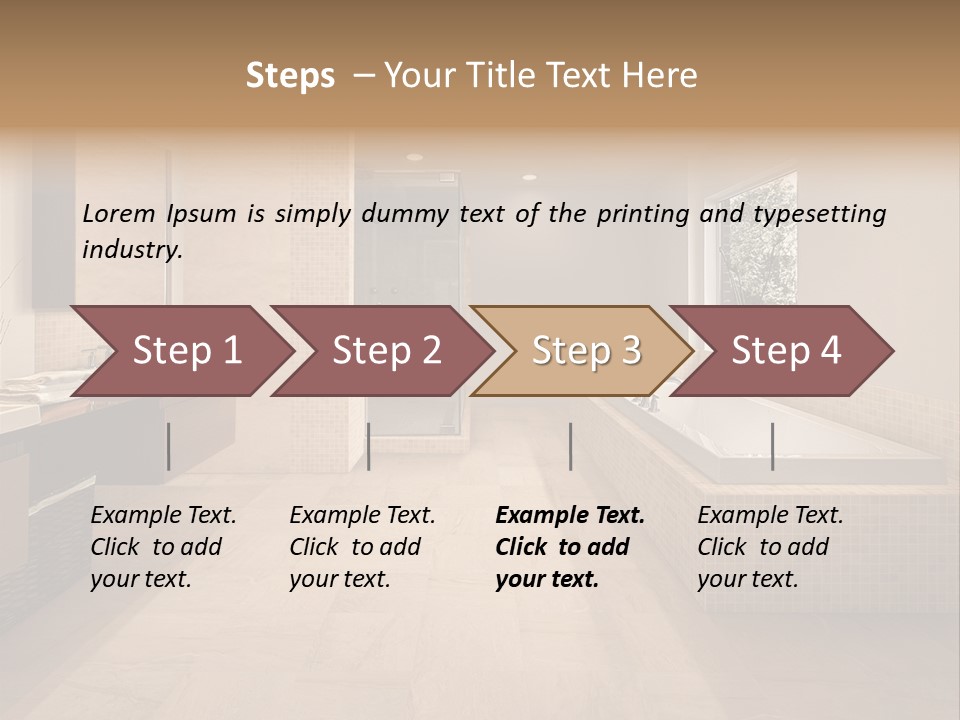 Master Bath In Luxury Home PowerPoint Template
