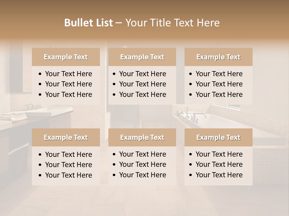 Master Bath In Luxury Home PowerPoint Template