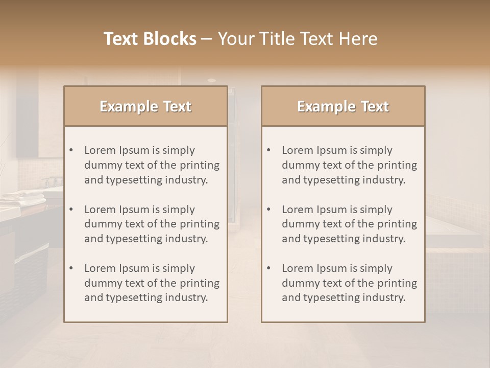 Master Bath In Luxury Home PowerPoint Template