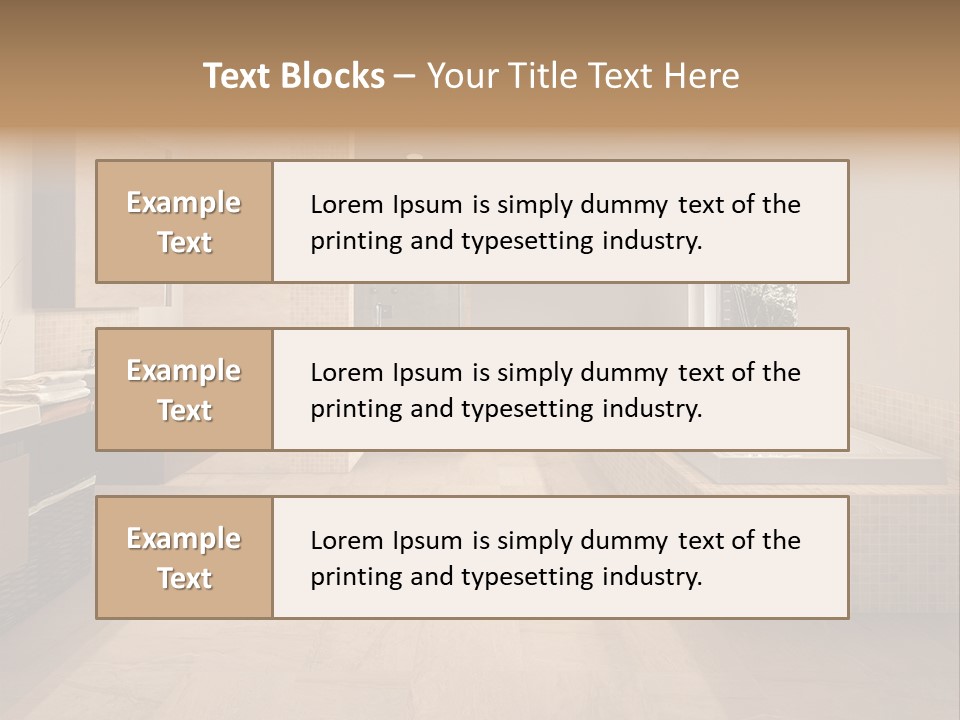Master Bath In Luxury Home PowerPoint Template