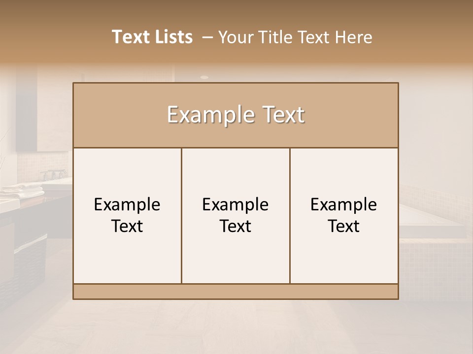 Master Bath In Luxury Home PowerPoint Template