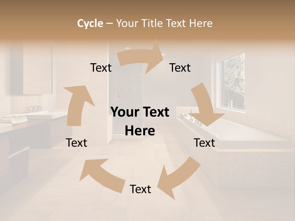 Master Bath In Luxury Home PowerPoint Template