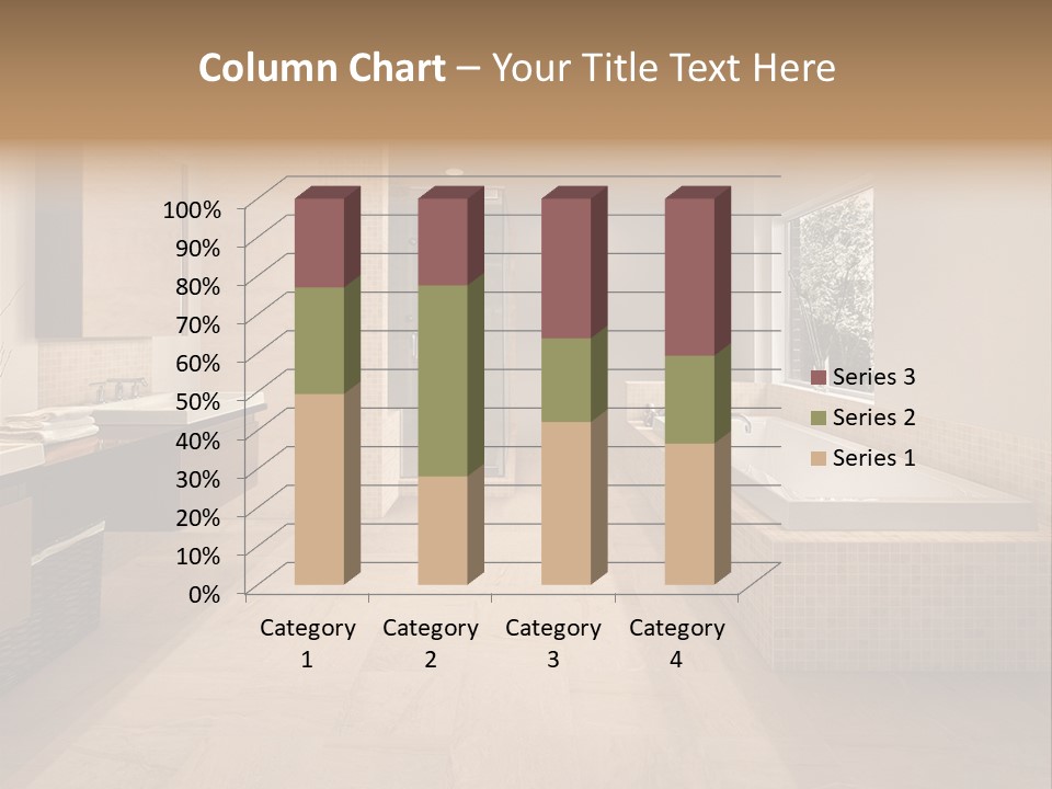 Master Bath In Luxury Home PowerPoint Template