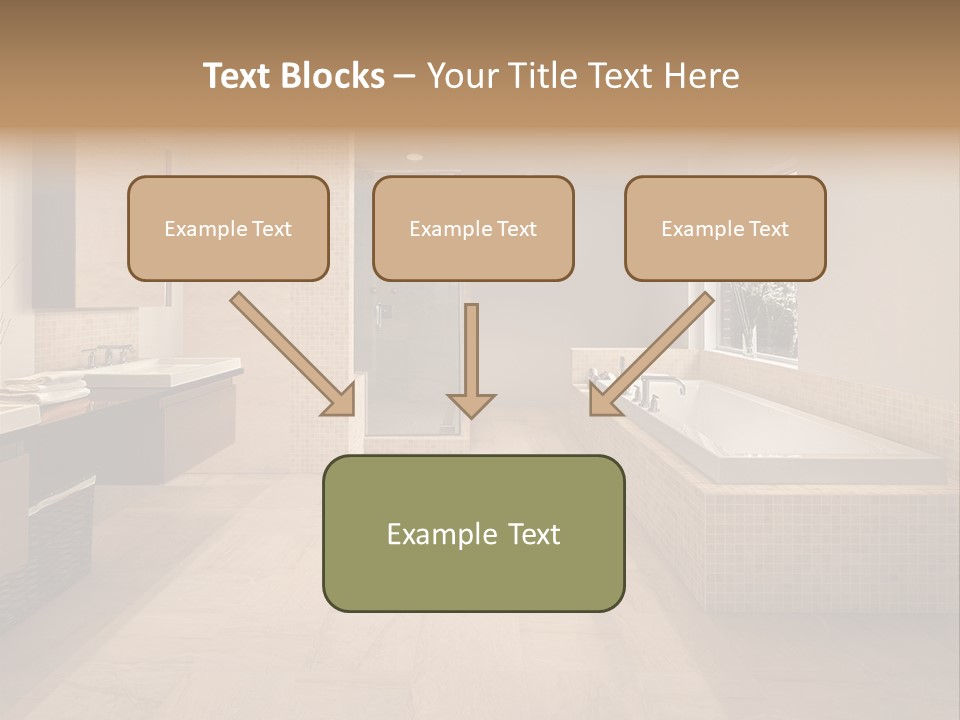 Master Bath In Luxury Home PowerPoint Template