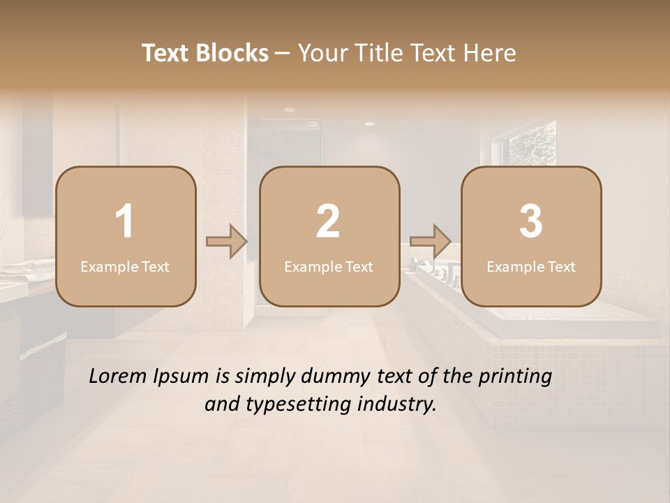 Master Bath In Luxury Home PowerPoint Template