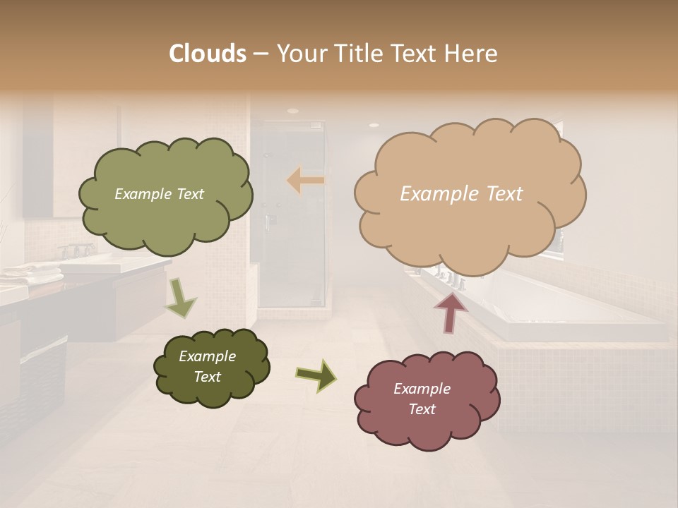 Master Bath In Luxury Home PowerPoint Template