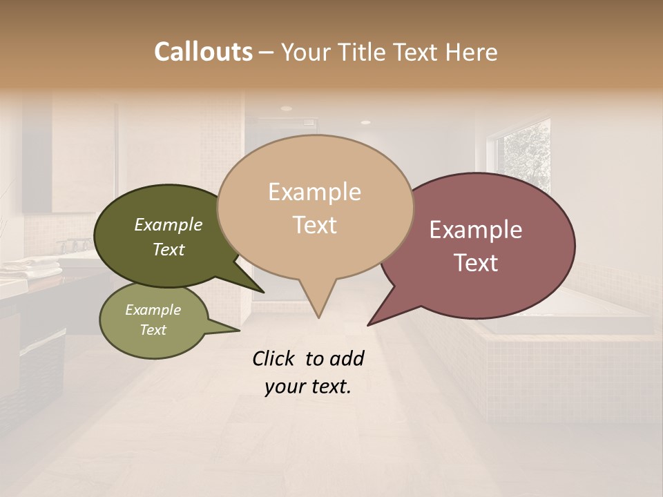 Master Bath In Luxury Home PowerPoint Template