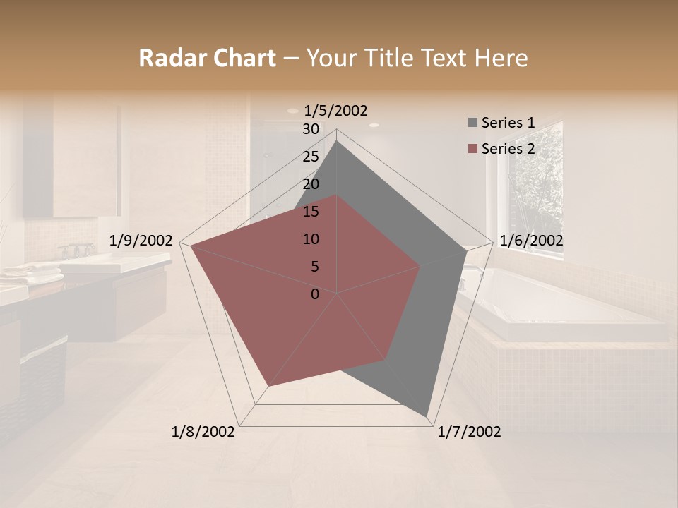 Master Bath In Luxury Home PowerPoint Template