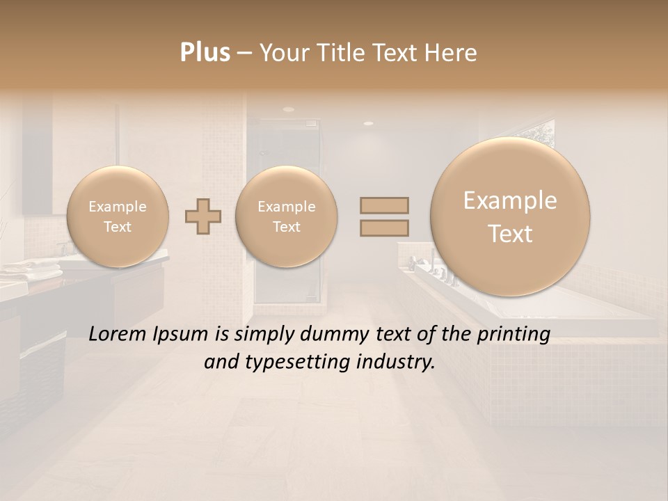 Master Bath In Luxury Home PowerPoint Template