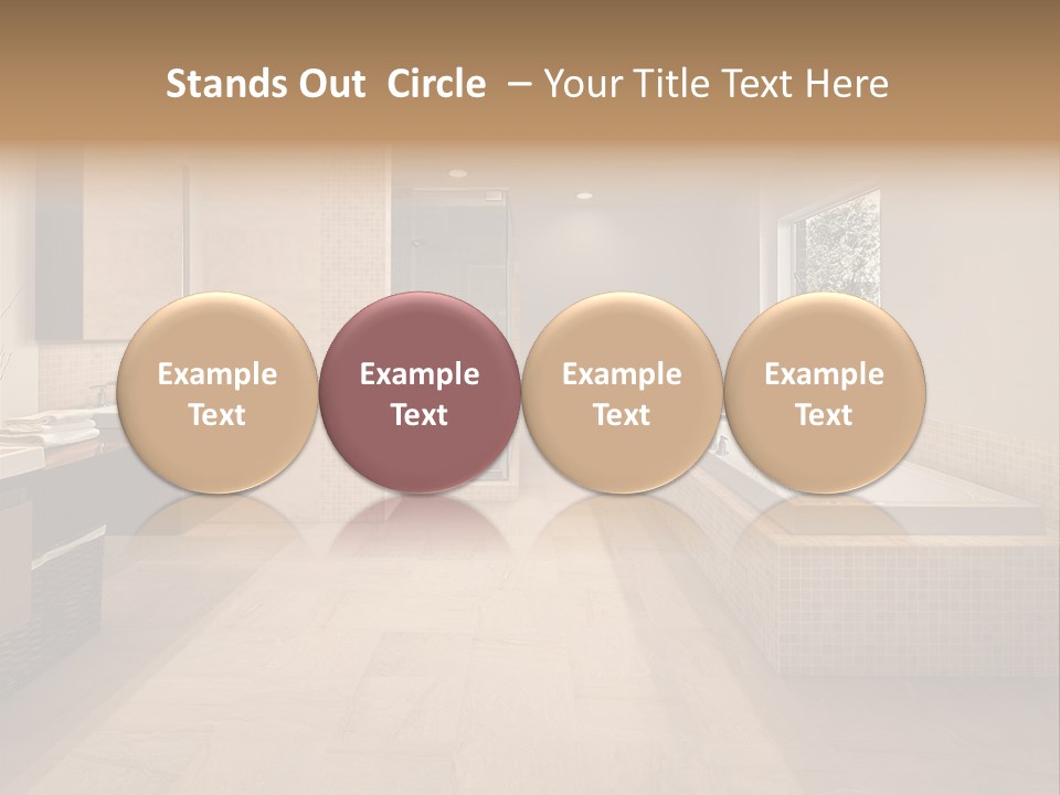 Master Bath In Luxury Home PowerPoint Template