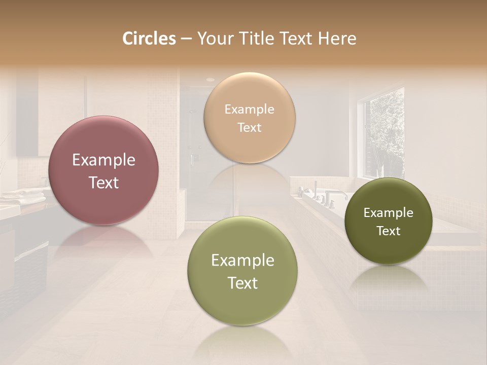 Master Bath In Luxury Home PowerPoint Template