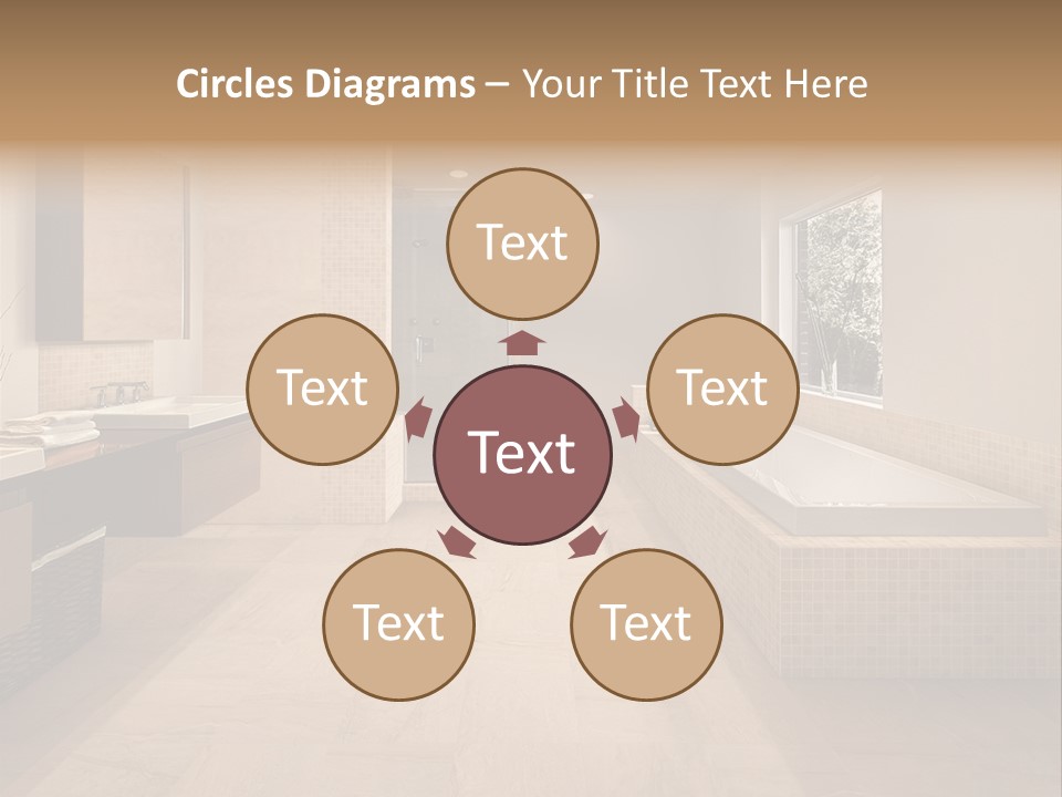 Master Bath In Luxury Home PowerPoint Template
