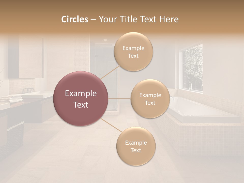 Master Bath In Luxury Home PowerPoint Template