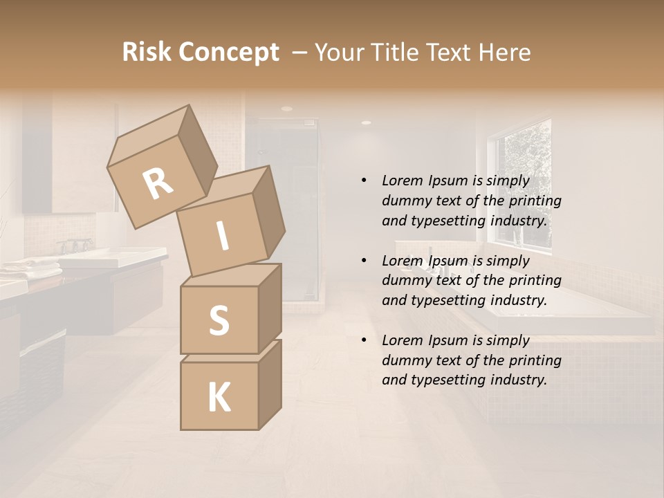 Master Bath In Luxury Home PowerPoint Template